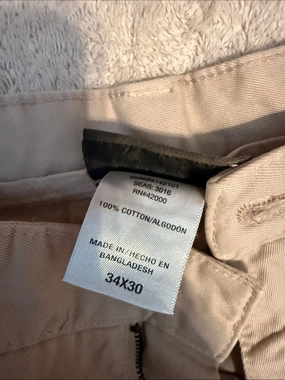 Northwest Territory Men's Straight Chinos in Light Khaki 34 x 30